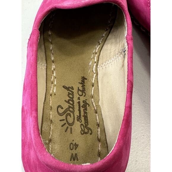 Rare Sabah Hot Pink Suede Loafers Size 40 (US 8.5/9) Excellent Condition Worn 2X - Picture 5 of 7